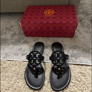 Tory Burch Black Miller Sandals